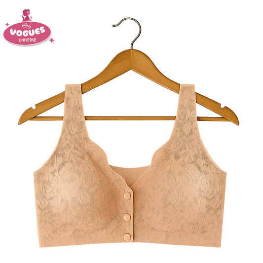 Front Buttoned Breathable Vast Style Bra